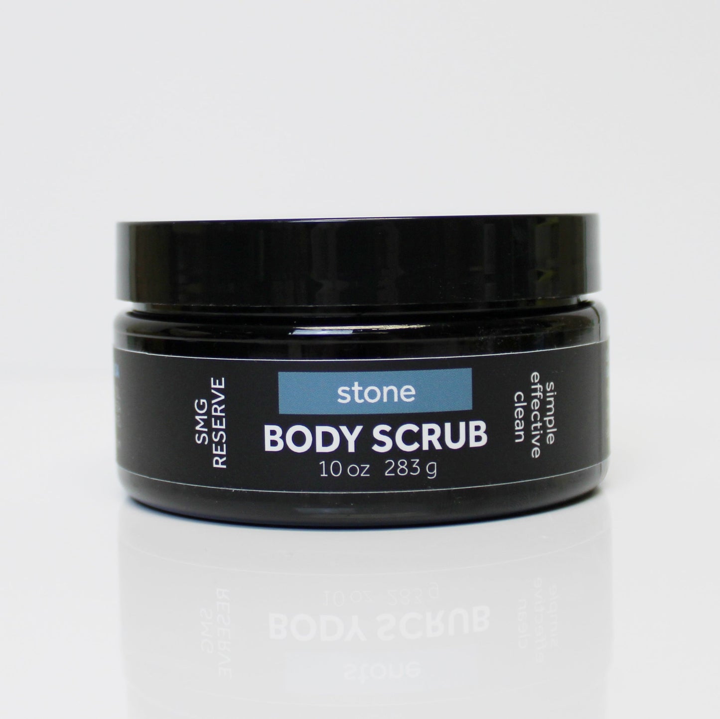 10 oz Stone body scrub designed for men’s grooming