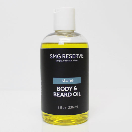 Daily men’s beard and body oil with bold masculine scent